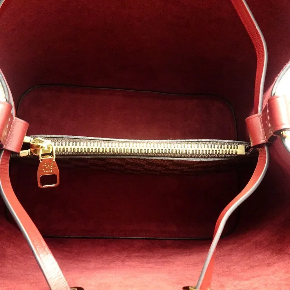 Louis Vuitton Damier NeoNoe Cherry Berry Shoulder Bag Brown